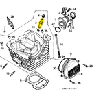 Cargar imagen en el visor de galería, Guía para Válvula de Admisión XR 200R Honda Original - Mundimotos