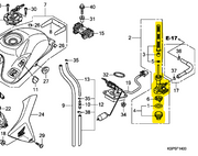 Llave de Gasolina INVICTA 150 Honda Original