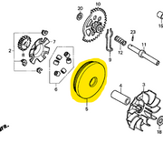 Porta roller Honda Elite 125 referencia H22110-KSY-900