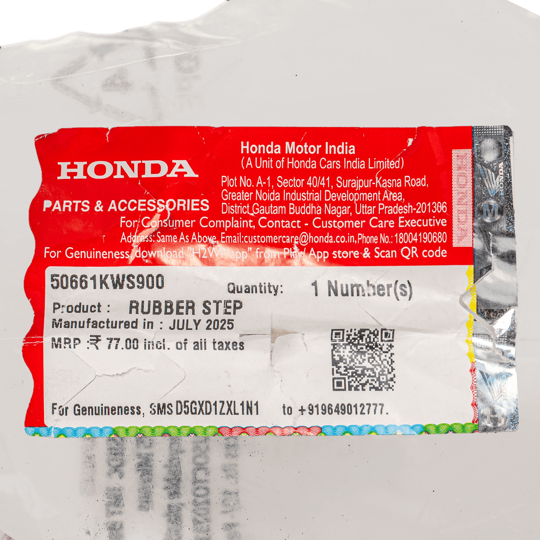 Caucho Posapié Delantero CB110 Honda Original
