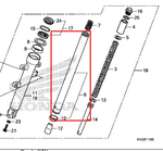 Cargar imagen en el visor de galería, Barra de Suspension Delantera Cb 160F Honda Original - Mundimotos