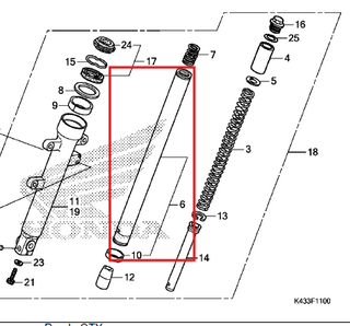 Barra de Suspension Delantera Cb 160F Honda Original