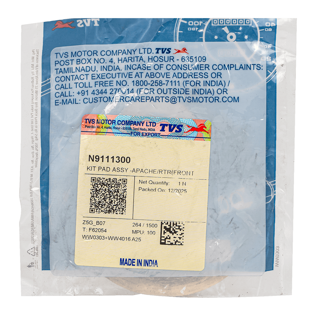 Pastillas Freno Delantero RTR 160 - RTR 180 Tvs Original