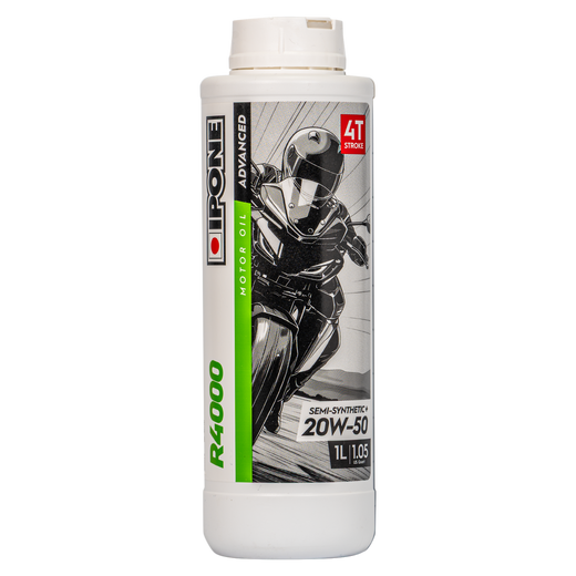 Aceite de Motor IPONE 20W50 R4000 Semisintético 1 litro 4 tiempos