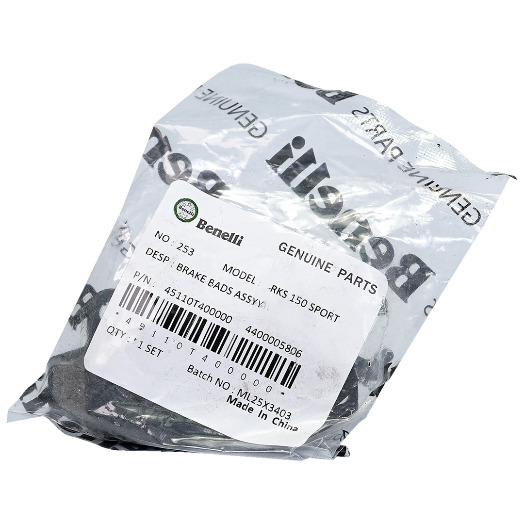 Pastillas de Freno Traseras TNT 25N - 180S - TNT 150I Benelli Original - Mundimotos