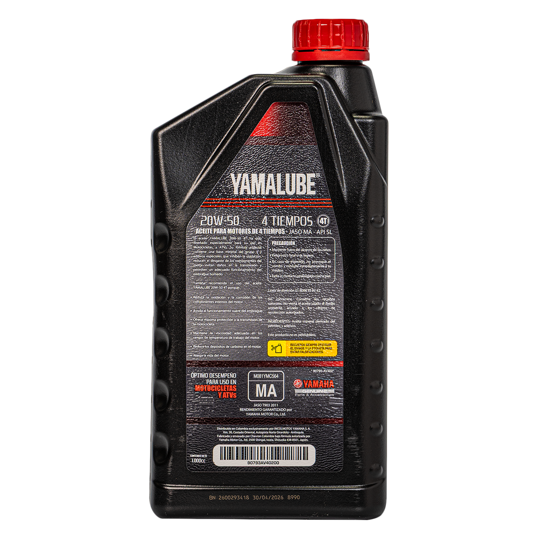 Yamalube 20W50 Mineral 4-Stroke Engine Oil