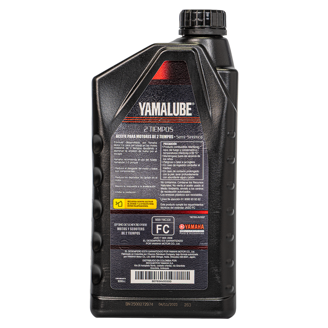 Yamalube Semi-Synthetic 2S New Formula 2-Stroke Engine Oil