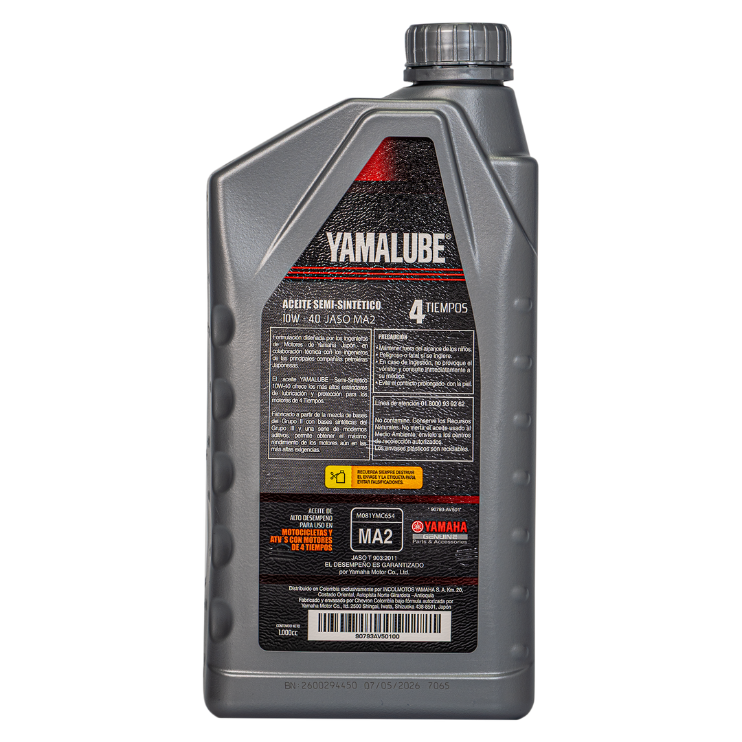 Yamalube 10W40 Semi-Synthetic Silver 4-Stroke Engine Oil