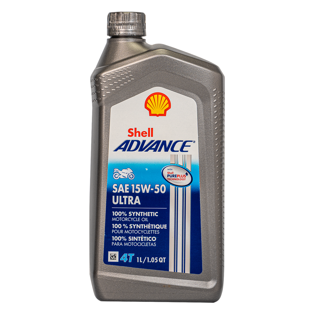 Shell Advance 15W50 Semi-Synthetic Ultra 4-Stroke Engine Oil
