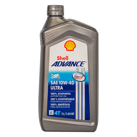 Aceite de Motor SHELL Advance 10W40 Sintetico Ultra 4 Tiempos
