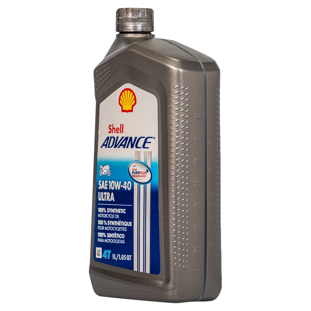Aceite de Motor Shell Advance 10W40 Sintetico Ultra 4 Tiempos