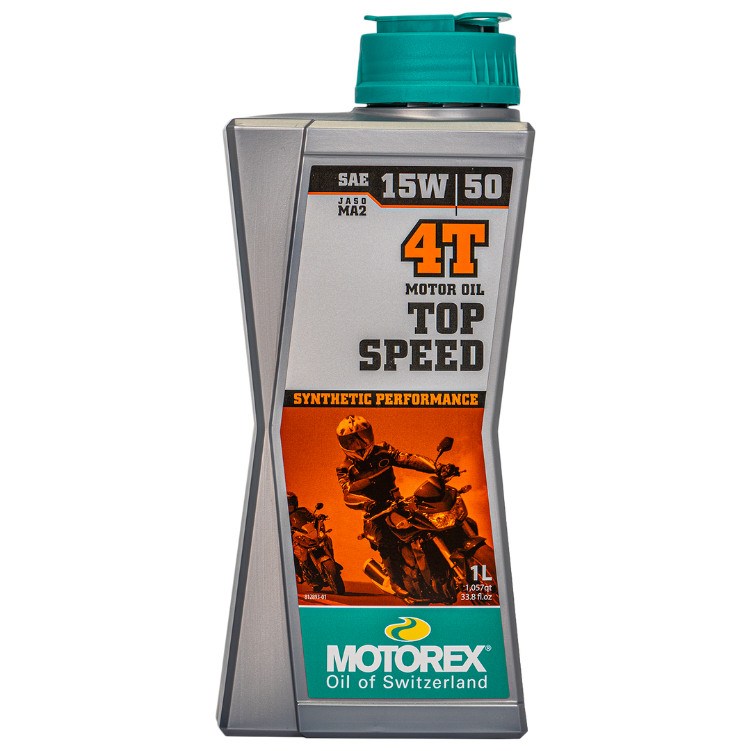 Aceite de Motor Motorex 15W50 TopSpeed Sintetico 4 Tiempos