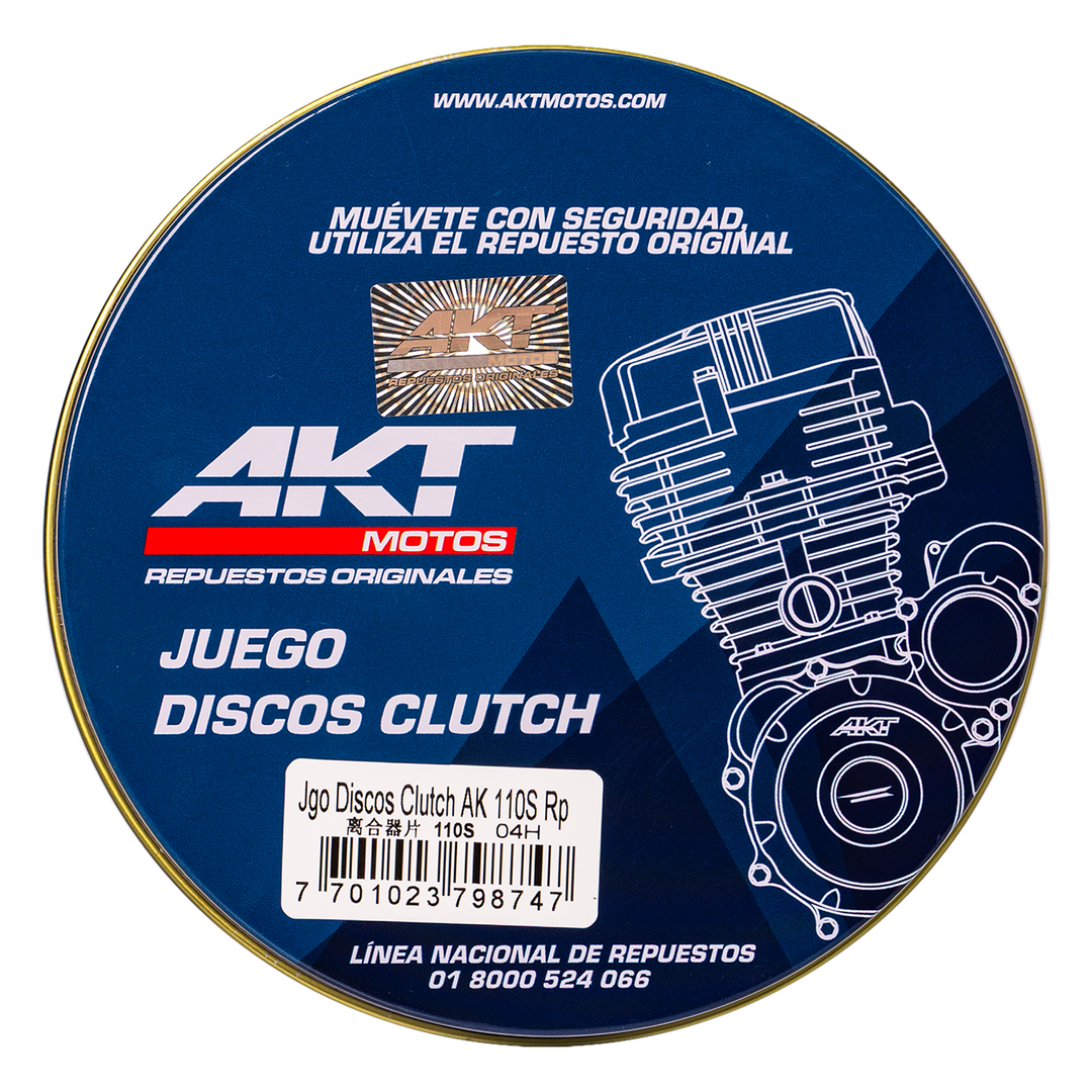 kit Discos de Clutch SPECIAL 110S - SPECIAL 110 X Akt Original - Mundimotos