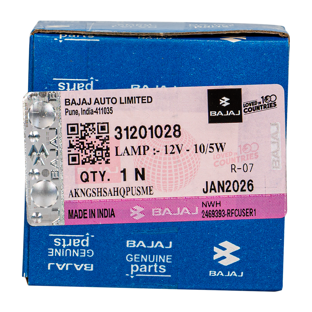 Bombillo de Stop (12V-10/5W) Boxer 100 Bajaj Original