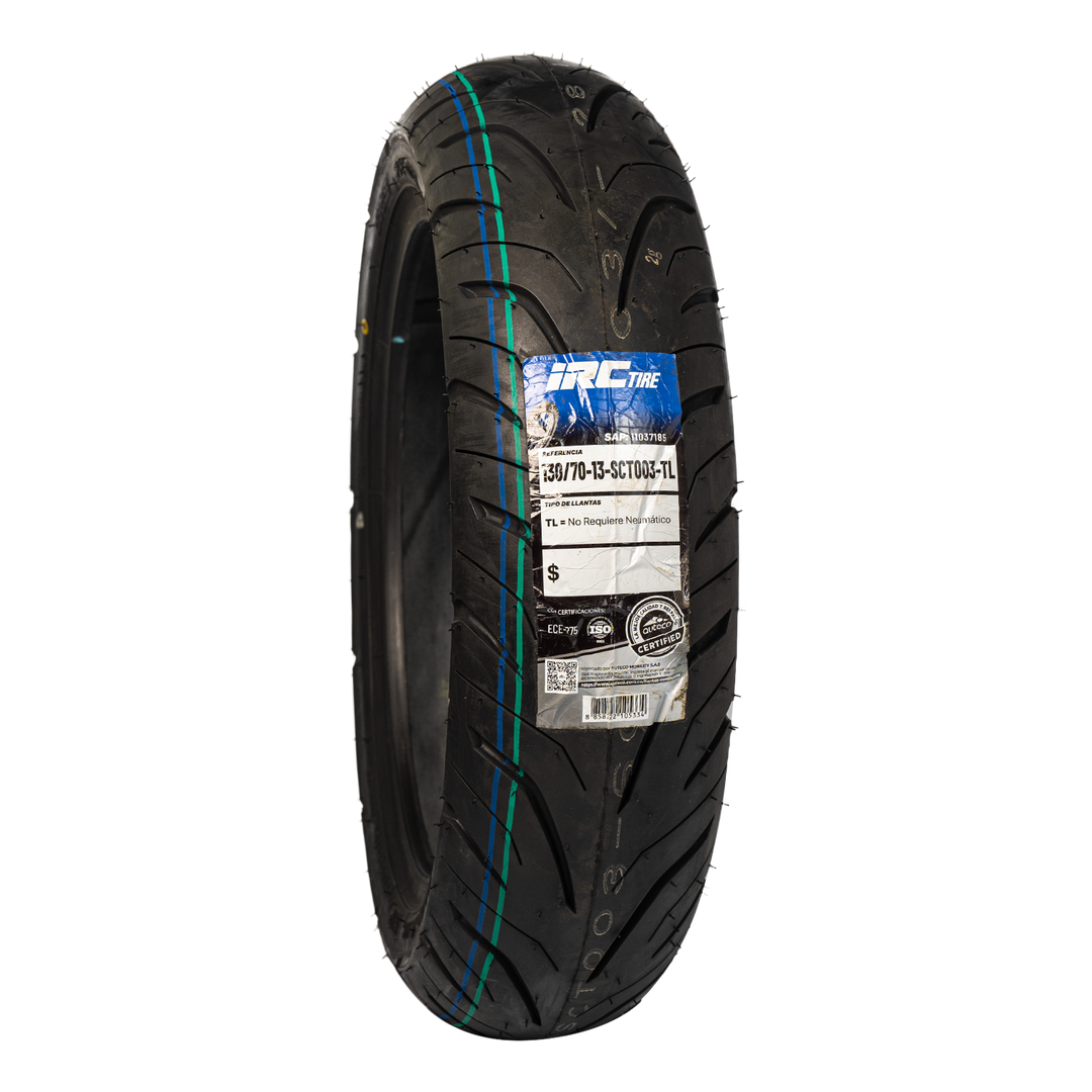 Llanta IRC 130/70-13 SCT003 Trasera Sellomatic - Mundimotos