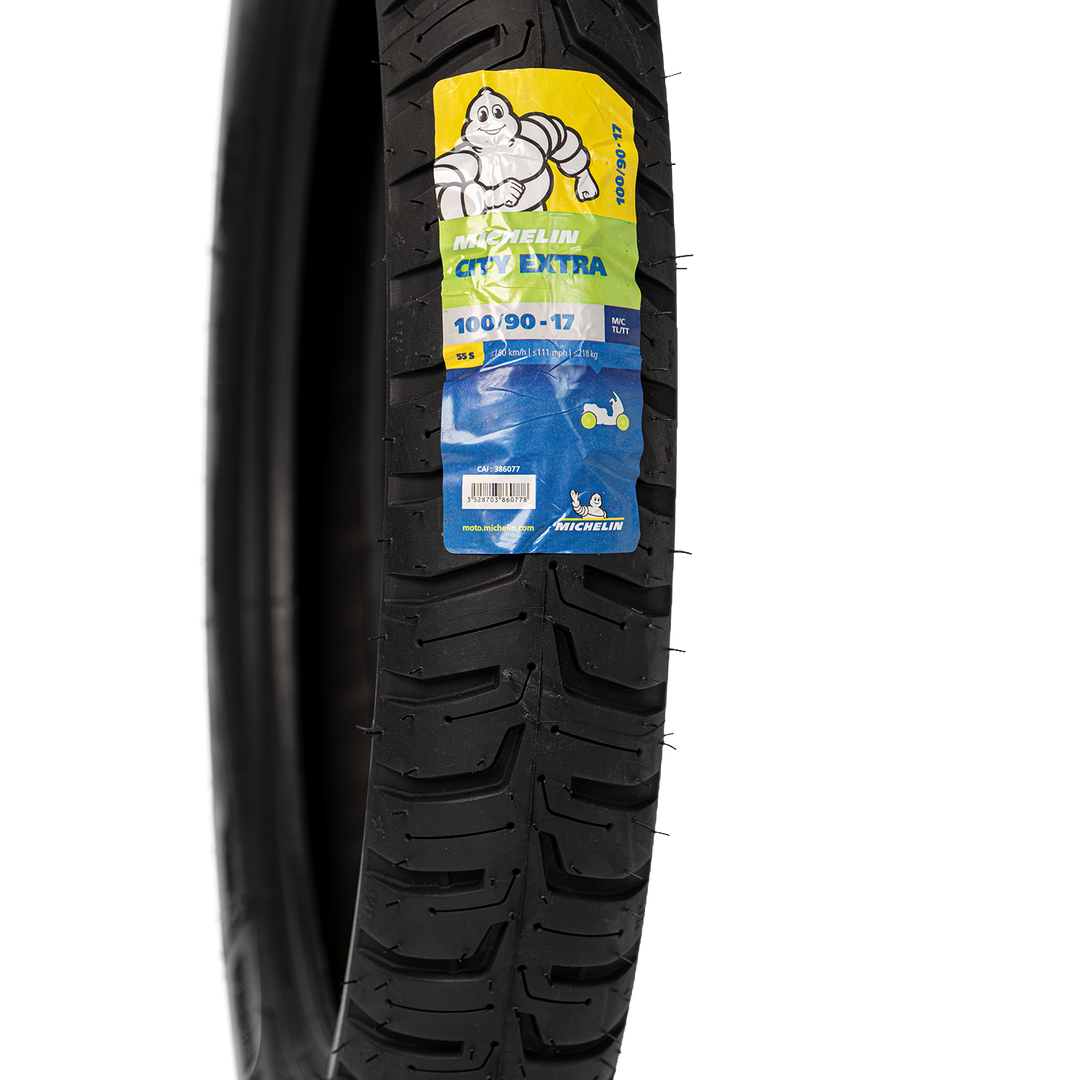 Llanta Michelin 100/90-17 CITY EXTRA Trasera Sellomatic - Mundimotos