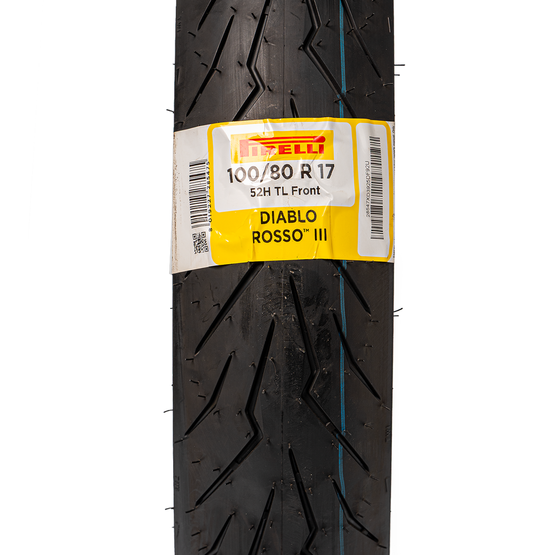 Llanta Pirelli 100/80R-17 DIABLO ROSSO 3 Delantera Sellomatic - Mundimotos