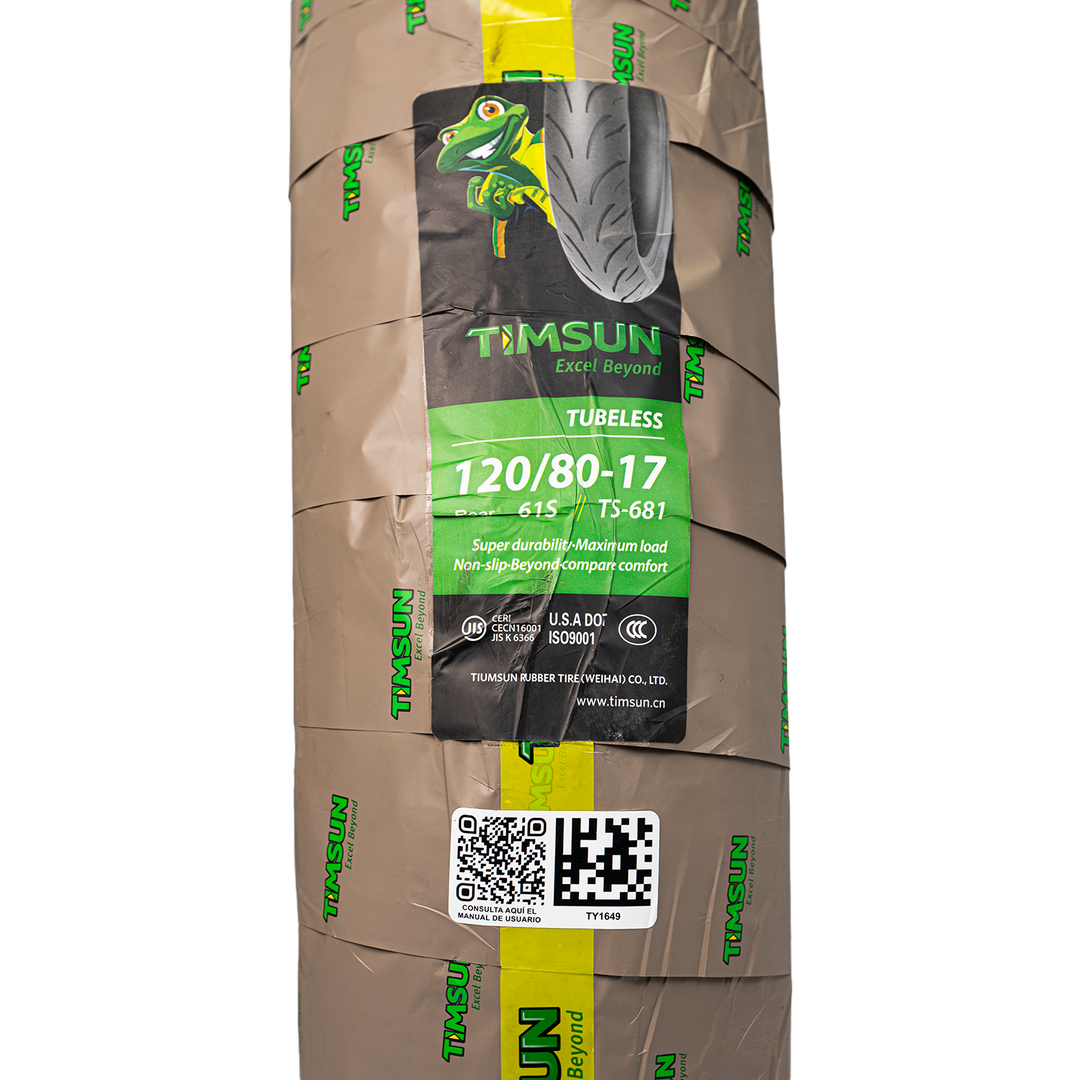 Llanta Timsun 120/80-17 TS681 Trasera Sellomatic - Mundimotos