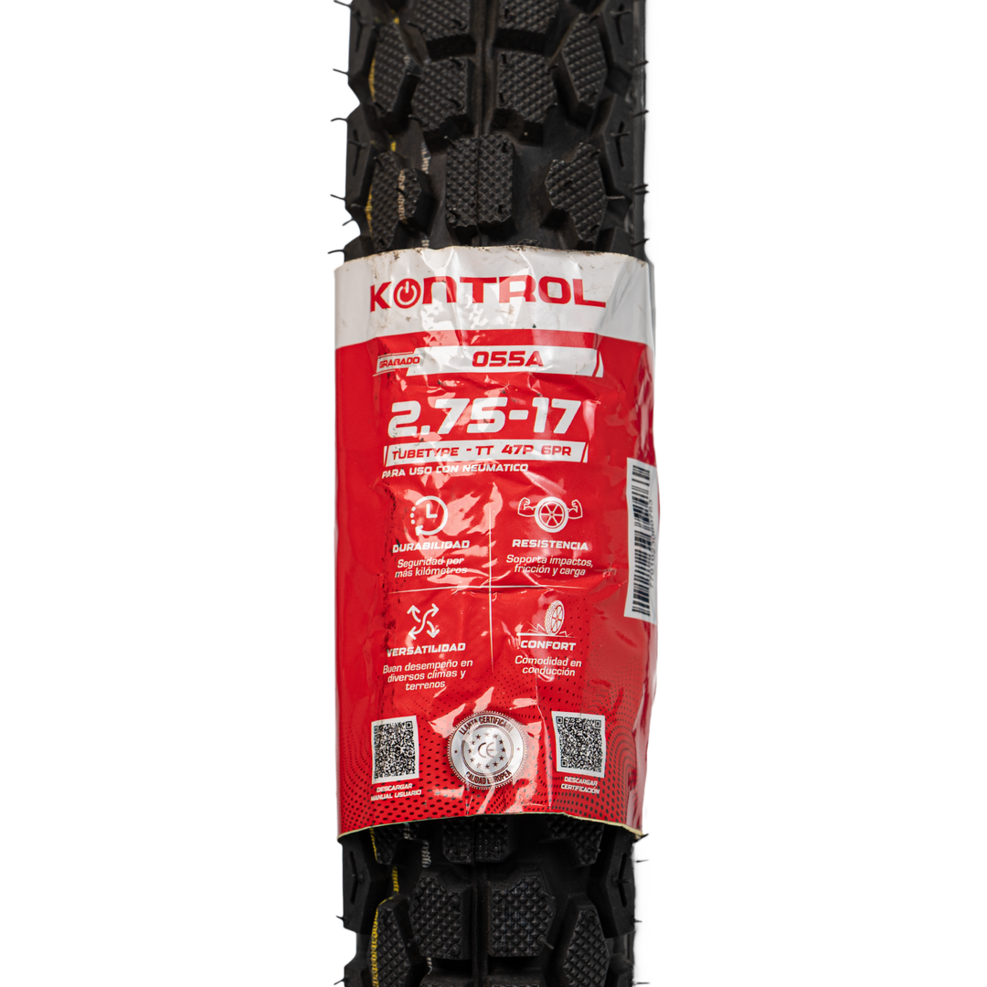 Llanta KONTROL 2.75-17 KNT055 Delantera Neumatico - Mundimotos