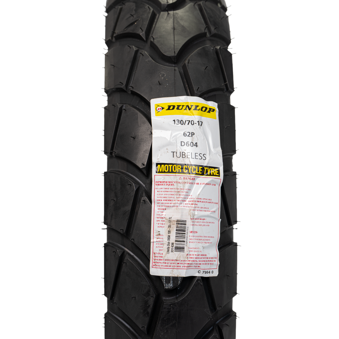 Llanta Dunlop 130/70-17 D604 Trasera Sellomatic - Mundimotos