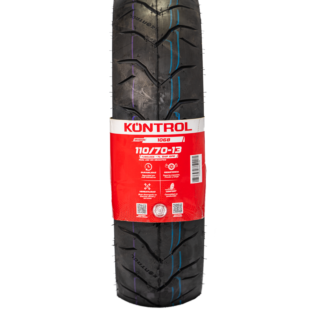 Llanta KONTROL 110/70-13 KNT1068 Delantera Sellomatic - Mundimotos