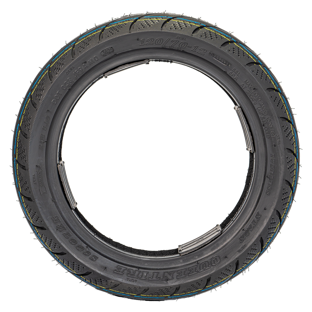Llanta Queen Tire 120/70-12 MR107 Trasera Sellomatic - Mundimotos