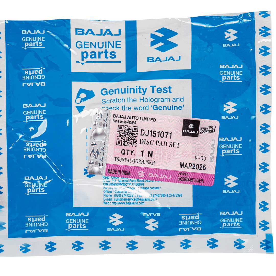 Pastillas de Freno Delantero Pulsar 180 Bajaj Original