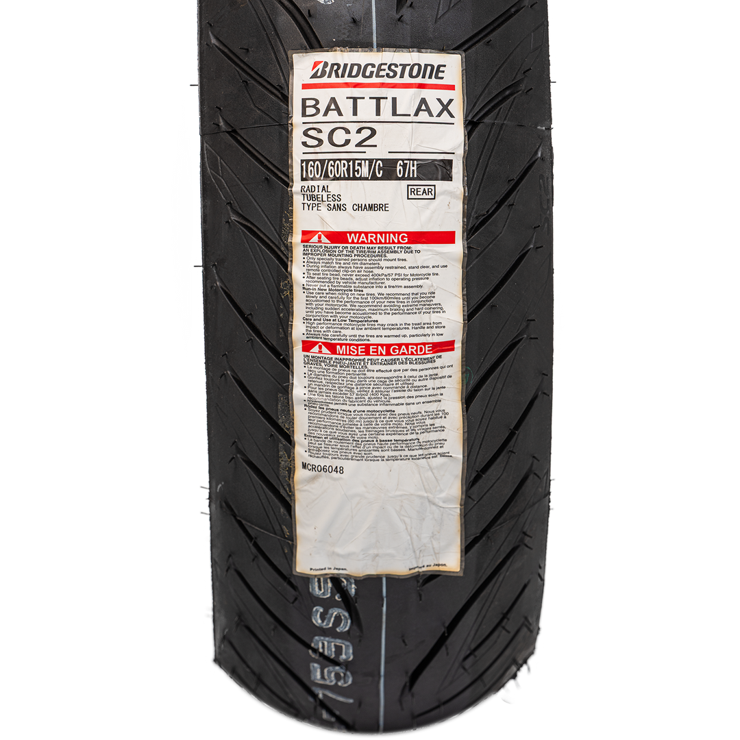 Llanta Bridgestone 160/60R-15 BATTLAX SC2R - Mundimotos