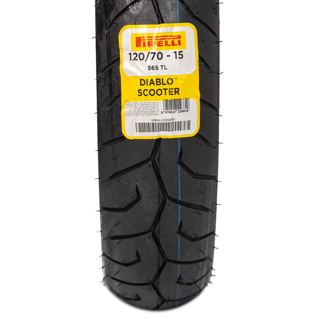 Llanta Pirelli 120/70-15 DIABLO SCOOTER Delantera  Sellomatic