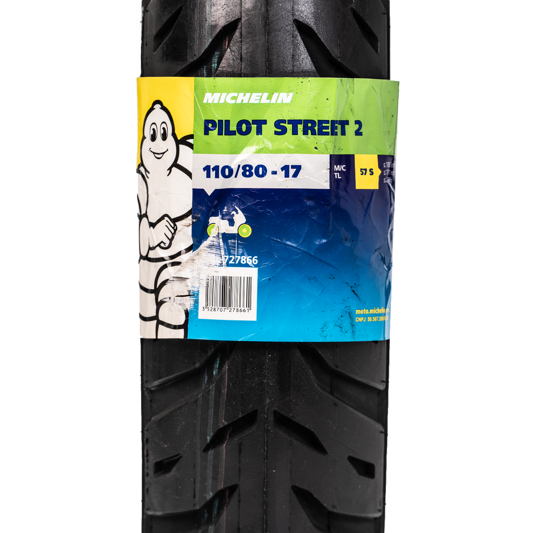 Llanta Michelin 110/80-17 PILOT STREET 2 Sellomatic - Mundimotos