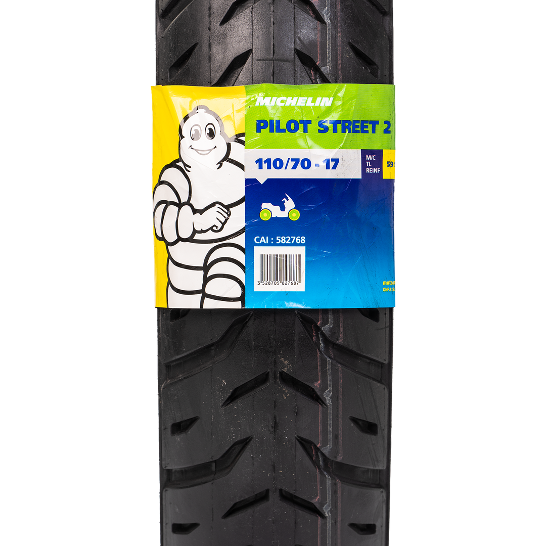 Llanta Michelin 110/70-17 PILOT STREET 2 Delantera Sellomatic - Mundimotos