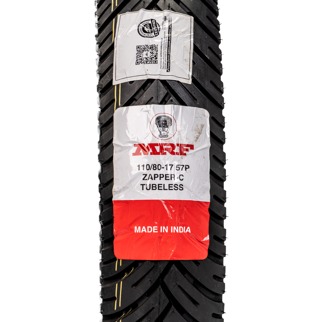 Llanta MRF 110/80-17 ZAPPER C Trasera Sellomatic