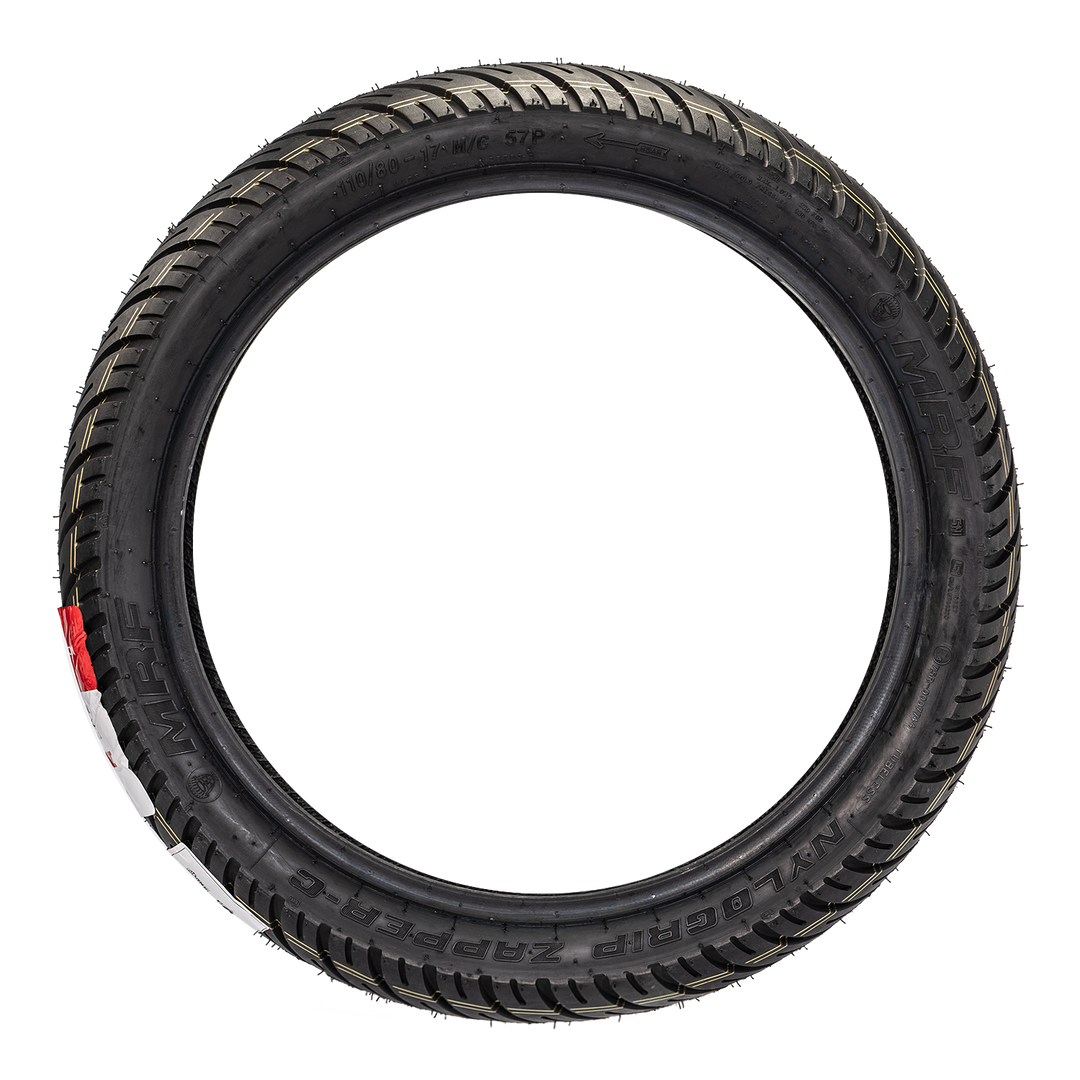 Llanta MRF 110/80-17 ZAPPER C Trasera Sellomatic