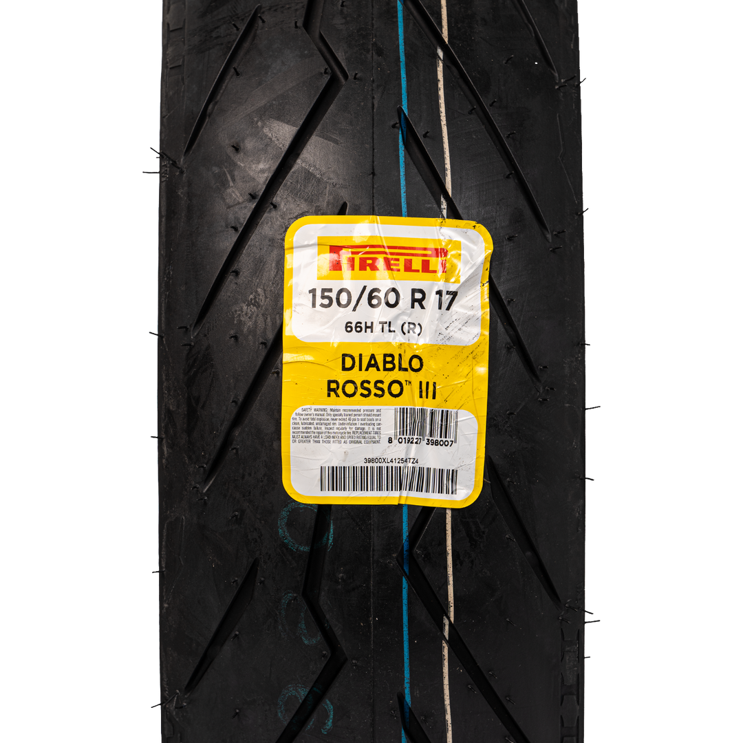 Llanta Pirelli 150/60R-17 DIABLO ROSSO 3 Trasera Sellomatic