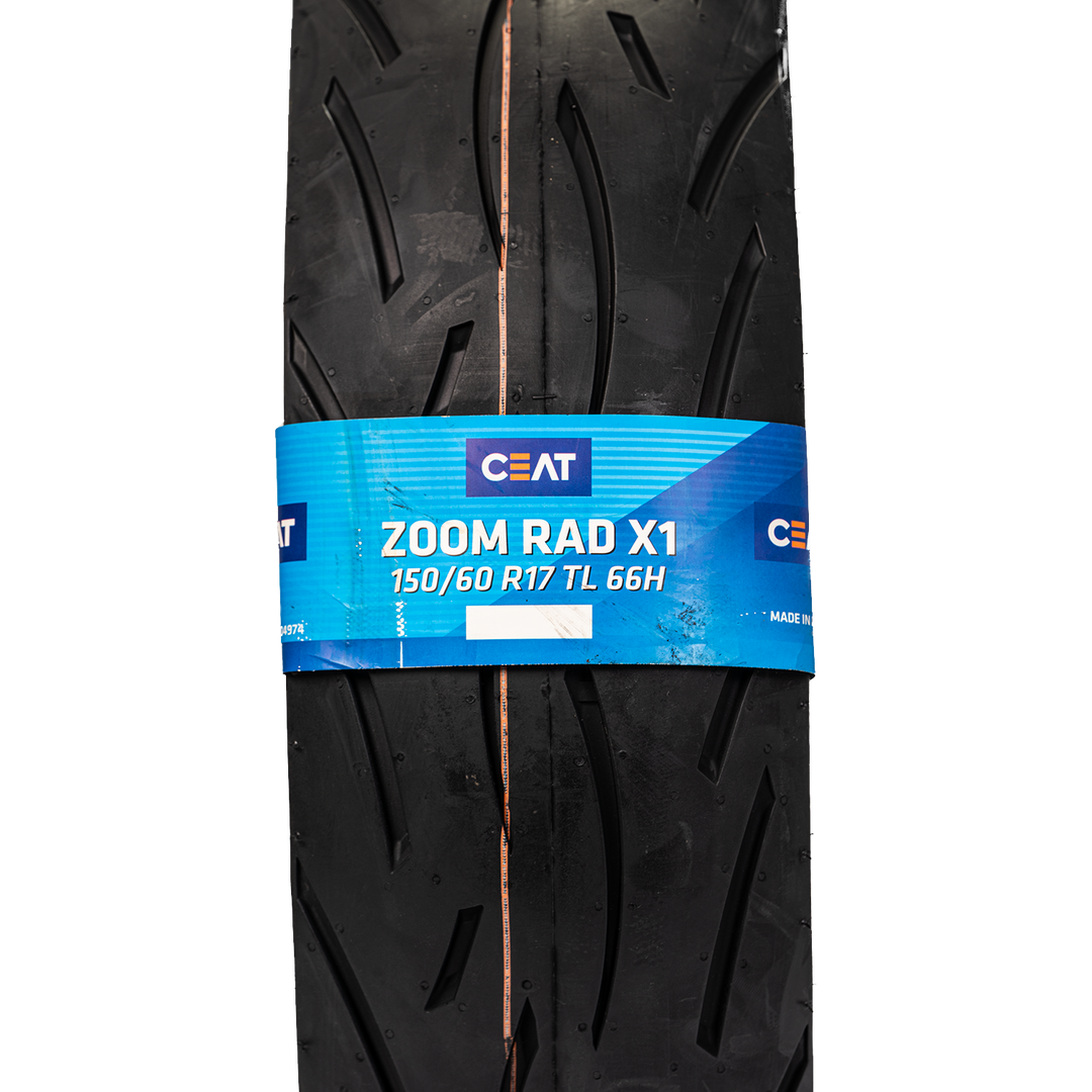 Llanta CEAT 150/60R-17 ZOOM RADIAL X1 Trasera Sellomatic - Mundimotos