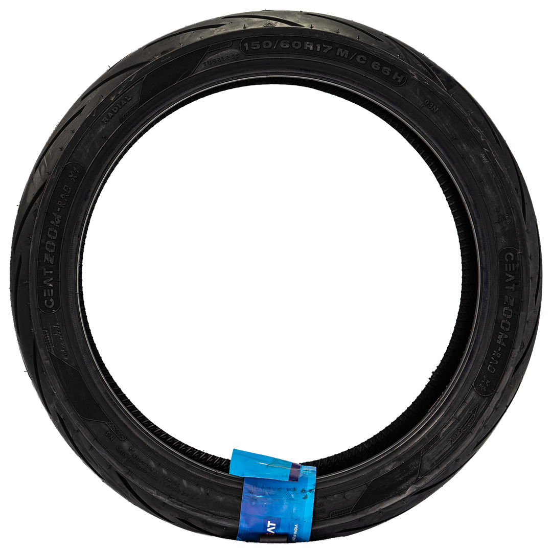 Llanta CEAT 150/60R-17 ZOOM RADIAL X1 Trasera Sellomatic - Mundimotos