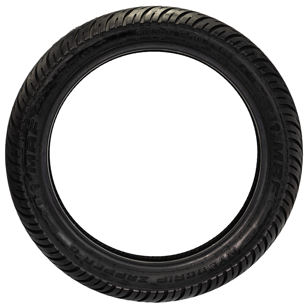 Llanta MRF 120/80-17 ZAPPER C Trasera Sellomatic - Mundimotos
