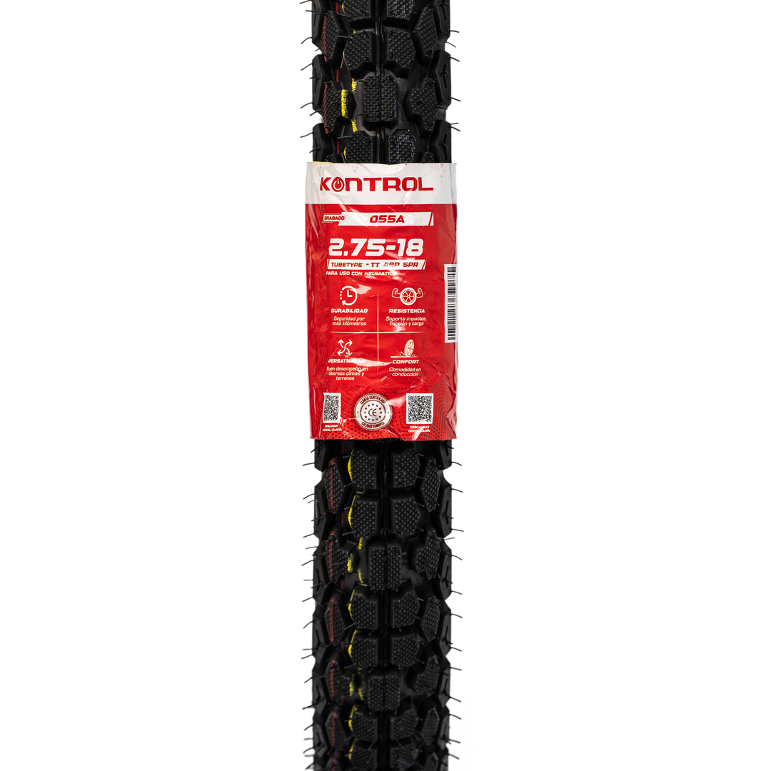 Llanta KONTROL 2.75-18 KNT055 Neumatico - Mundimotos