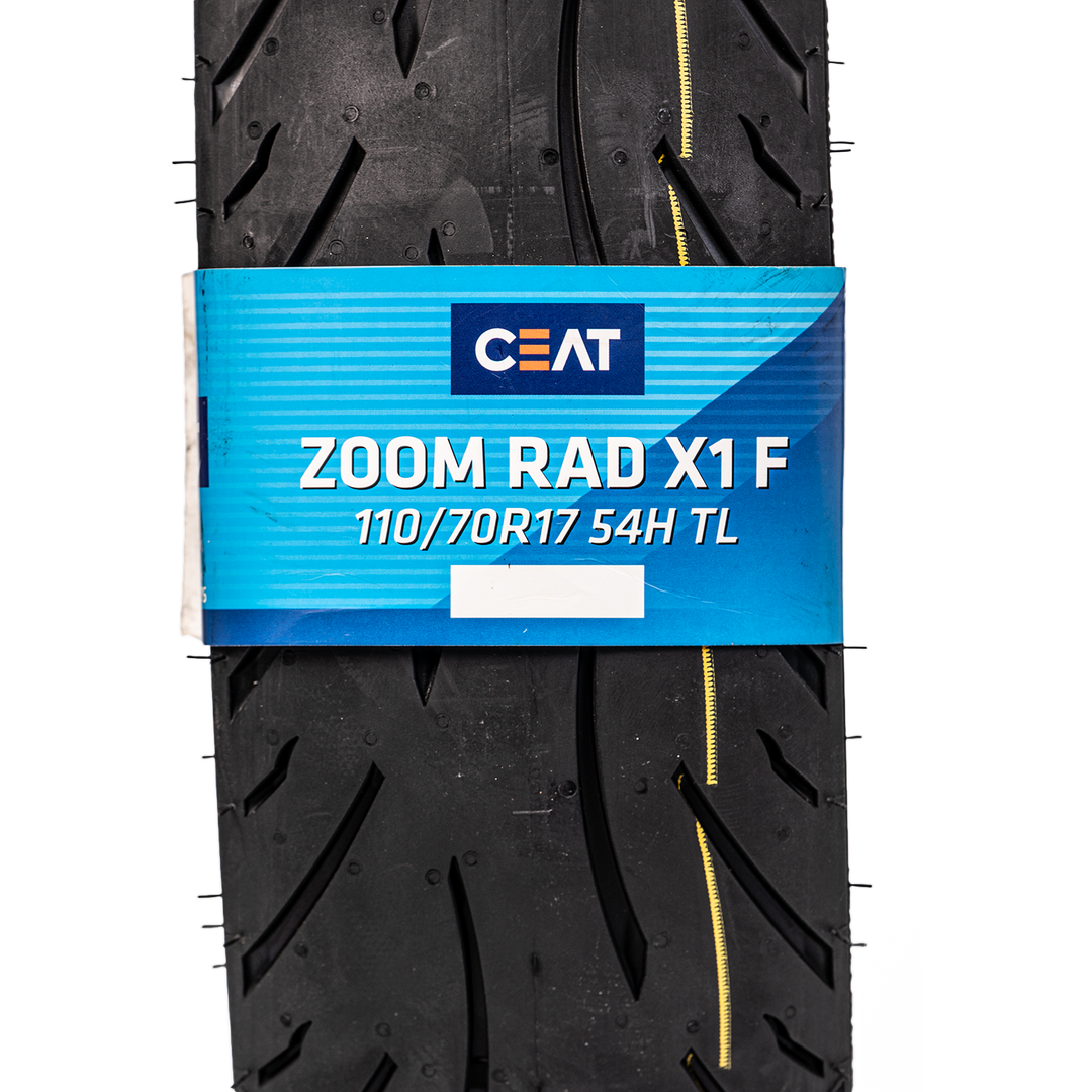 Llanta CEAT 110/70R-17 ZOOM RADIAL X1F Delantera Sellomatic - Mundimotos
