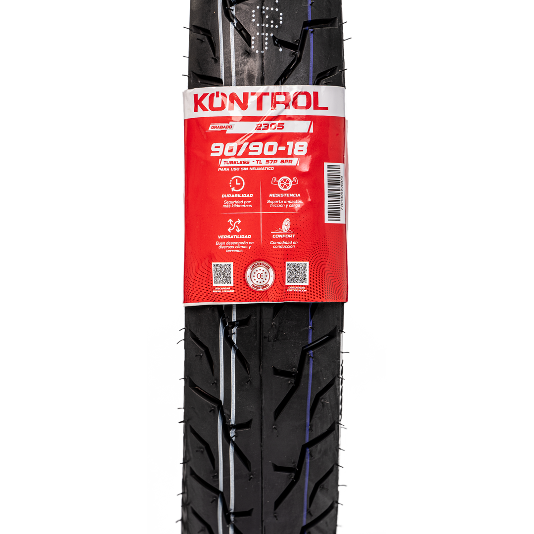 Llanta KONTROL 090/90-18 KNT2305 Sellomatic - Mundimotos