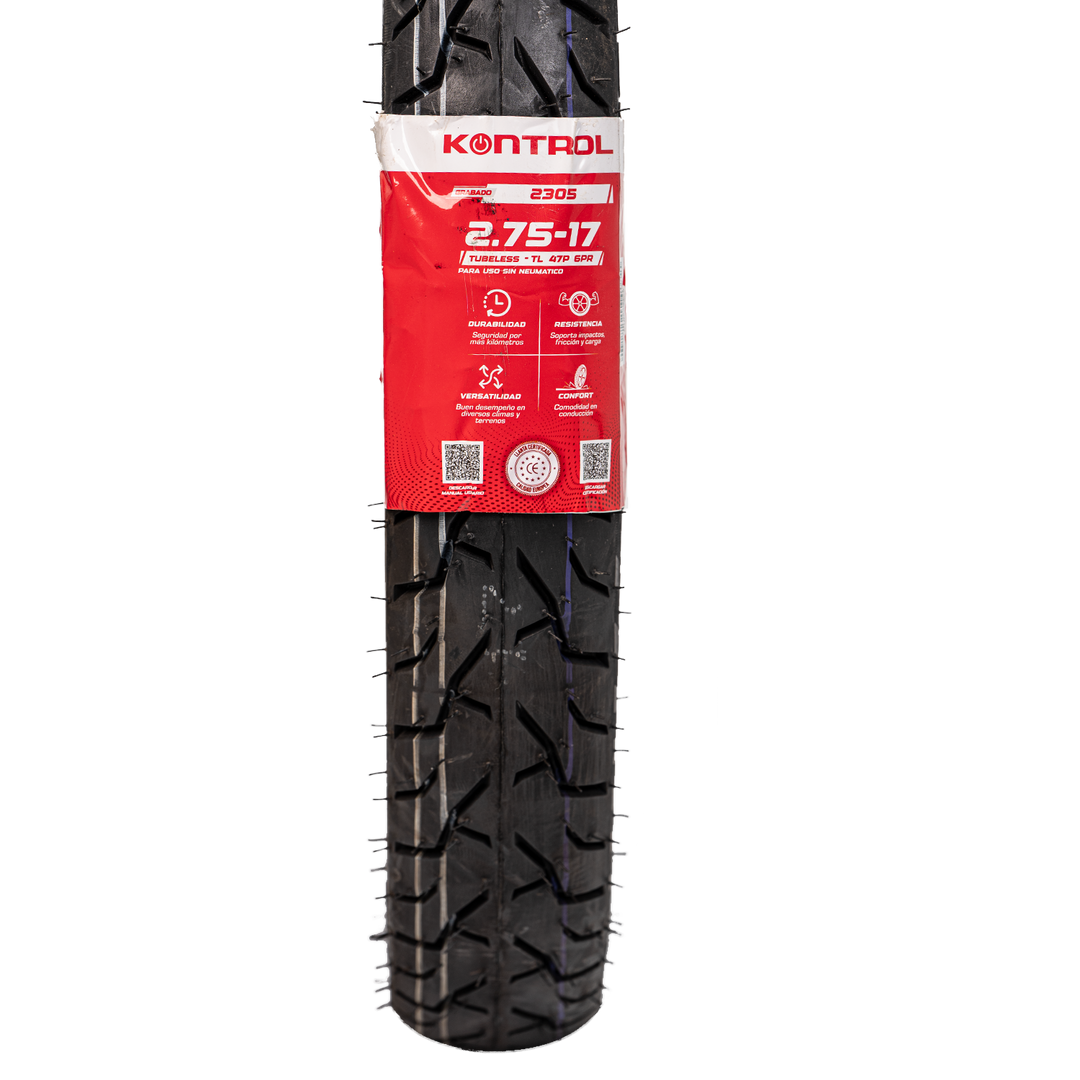Llanta KONTROL 2.75-17 KNT2305 Sellomatic - Mundimotos