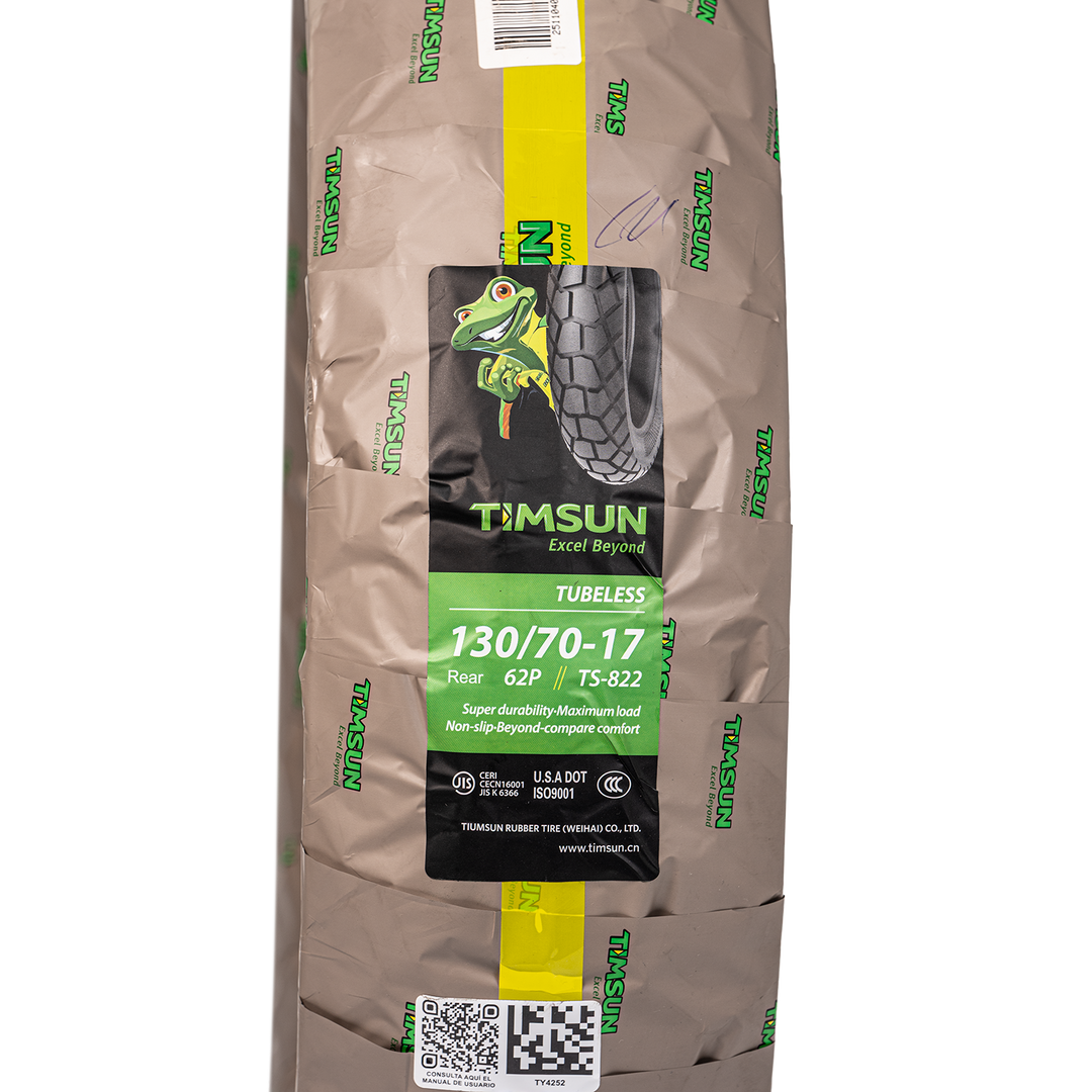 Llanta Timsun 130/70-17 TS822 Trasera Sellomatic - Mundimotos