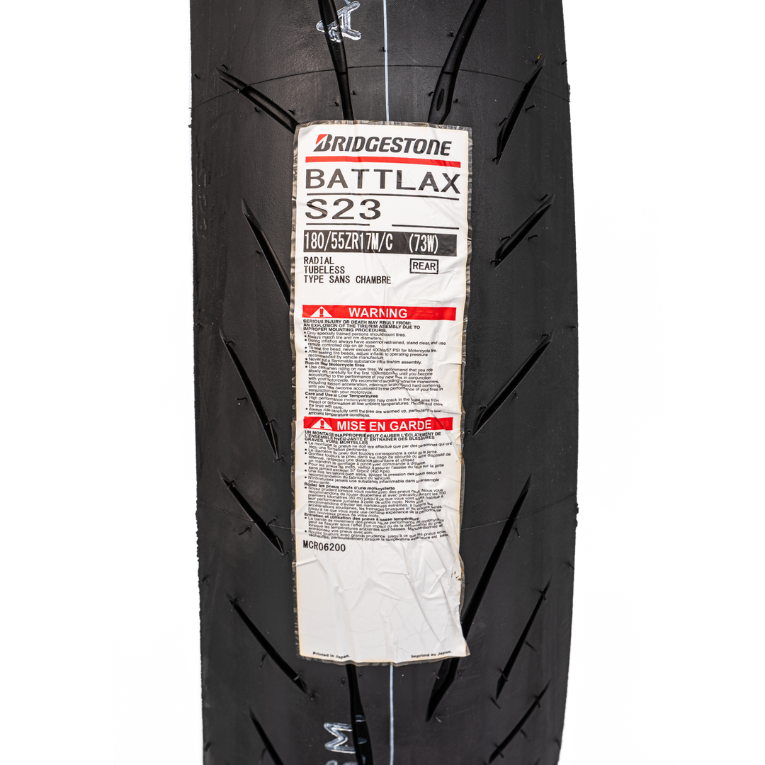 Llanta Bridgestone 180/55ZR-17 BATTLAX S23 Trasera