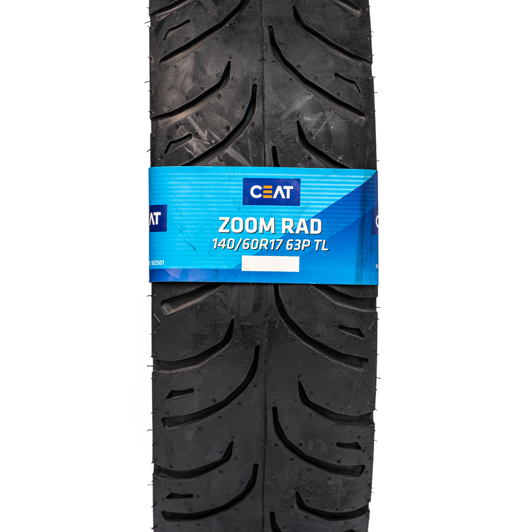 Llanta CEAT 140/60R-17 ZOOM RADIAL Trasera Sellomatic