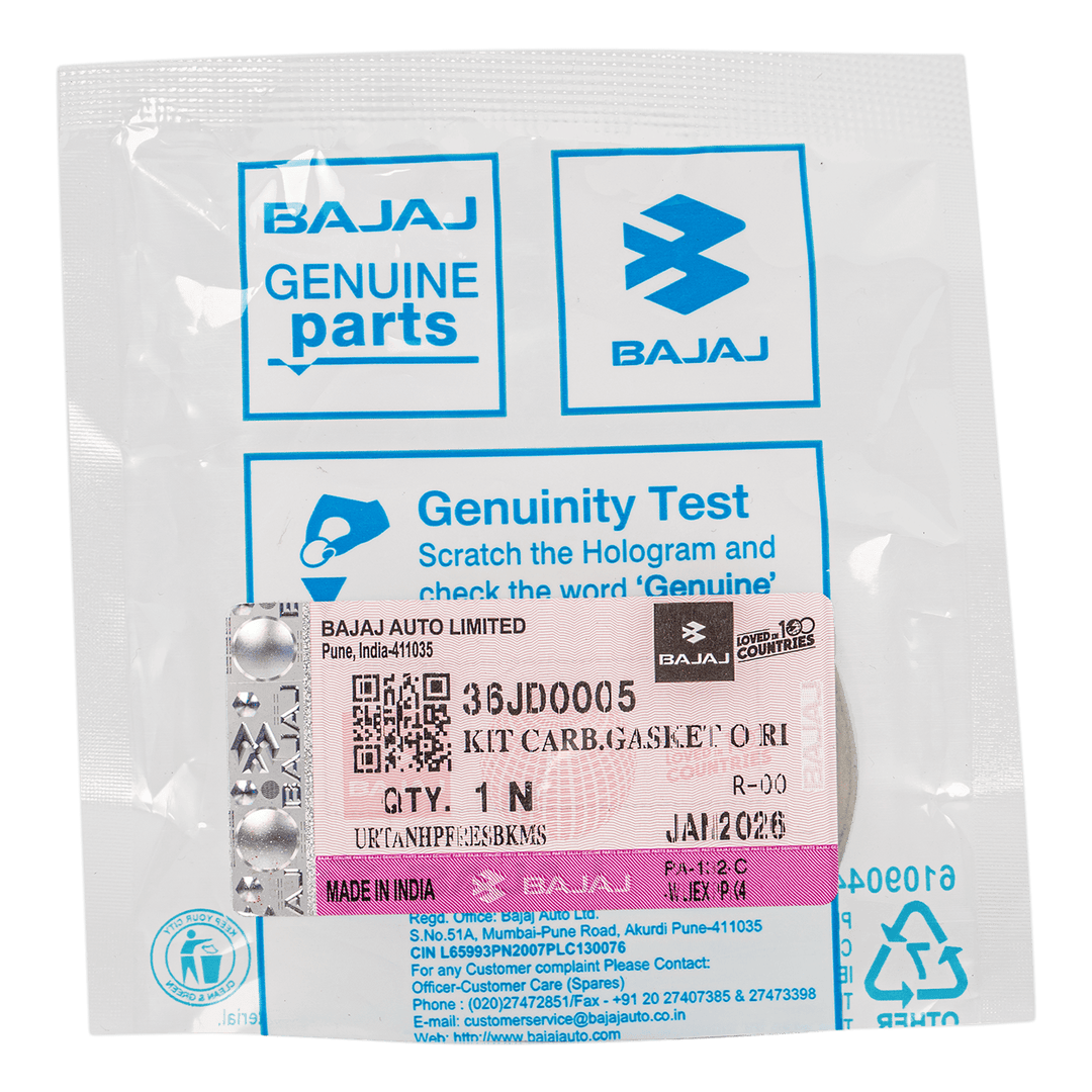 Kit Oring de Carburador Pulsar 135 Bajaj Original
