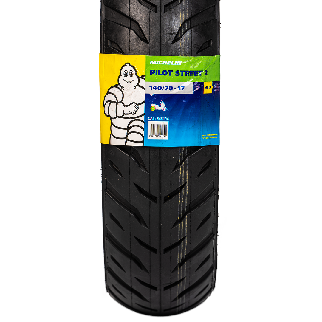 Llanta Michelin 140/70-17 PILOT STREET 2 Trasera Sellomatic