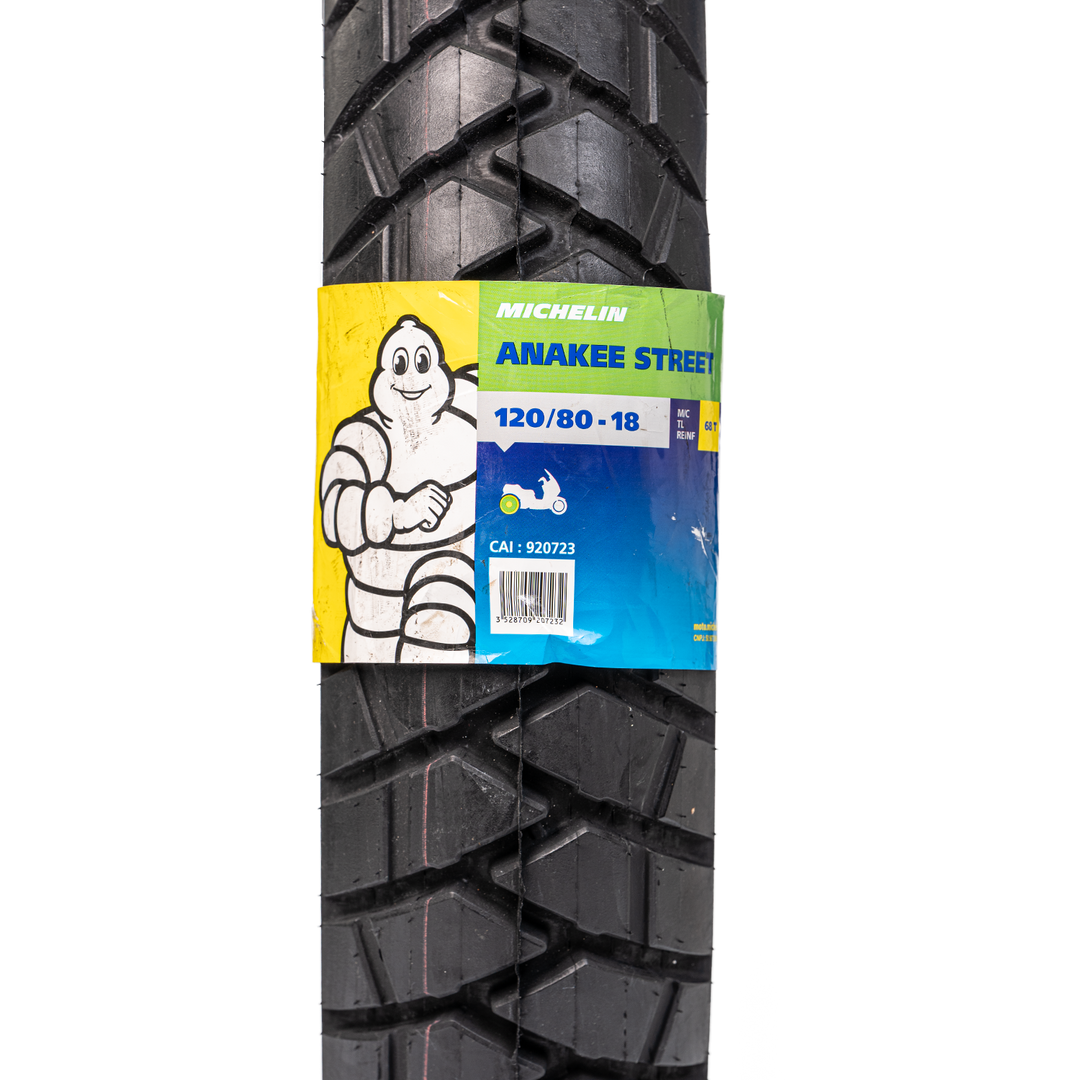 Llanta Michelin 120/80-18 ANAKEE STREET Trasera Sellomatic - Mundimotos