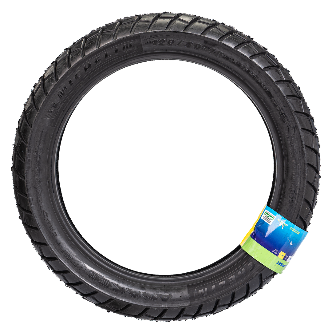 Llanta Michelin 120/80-18 ANAKEE STREET Trasera Sellomatic - Mundimotos