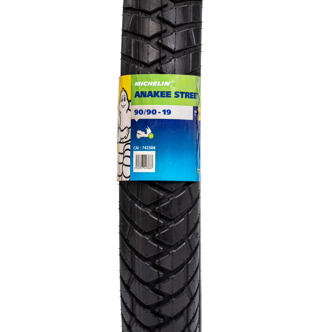 Llanta Michelin 90/90-19 ANAKEE STREET Delantera Trasera - Mundimotos