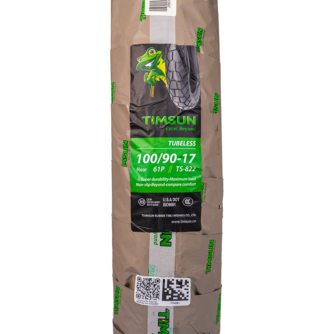 Llanta Timsun 100/90-17 TS822 Trasera Sellomatic - Mundimotos
